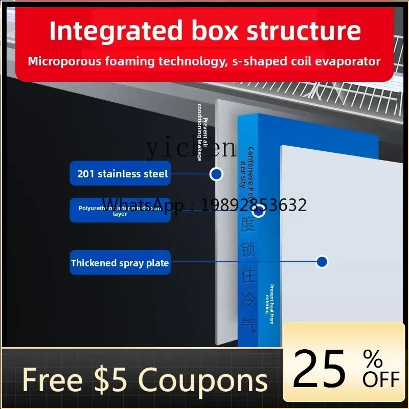 

BG. cooked food display cabinet commercial braised vegetables barbecue fresh meat refrigerated fresh-keeping cabinet freezer