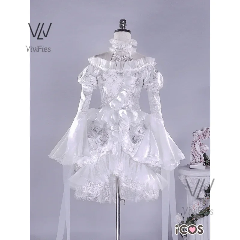 Kirakishou cosplay costume wigs anime roses maiden cosplay women kirakishou cosplay Lolita Gothic dress white lolita dress boots