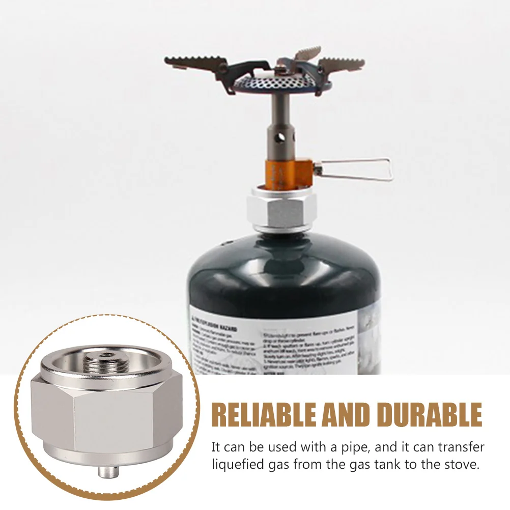 

Gas Tank Adapter Practical Conversion Head Storage Convenient Outdoor Stove Converter for Aluminum Camping