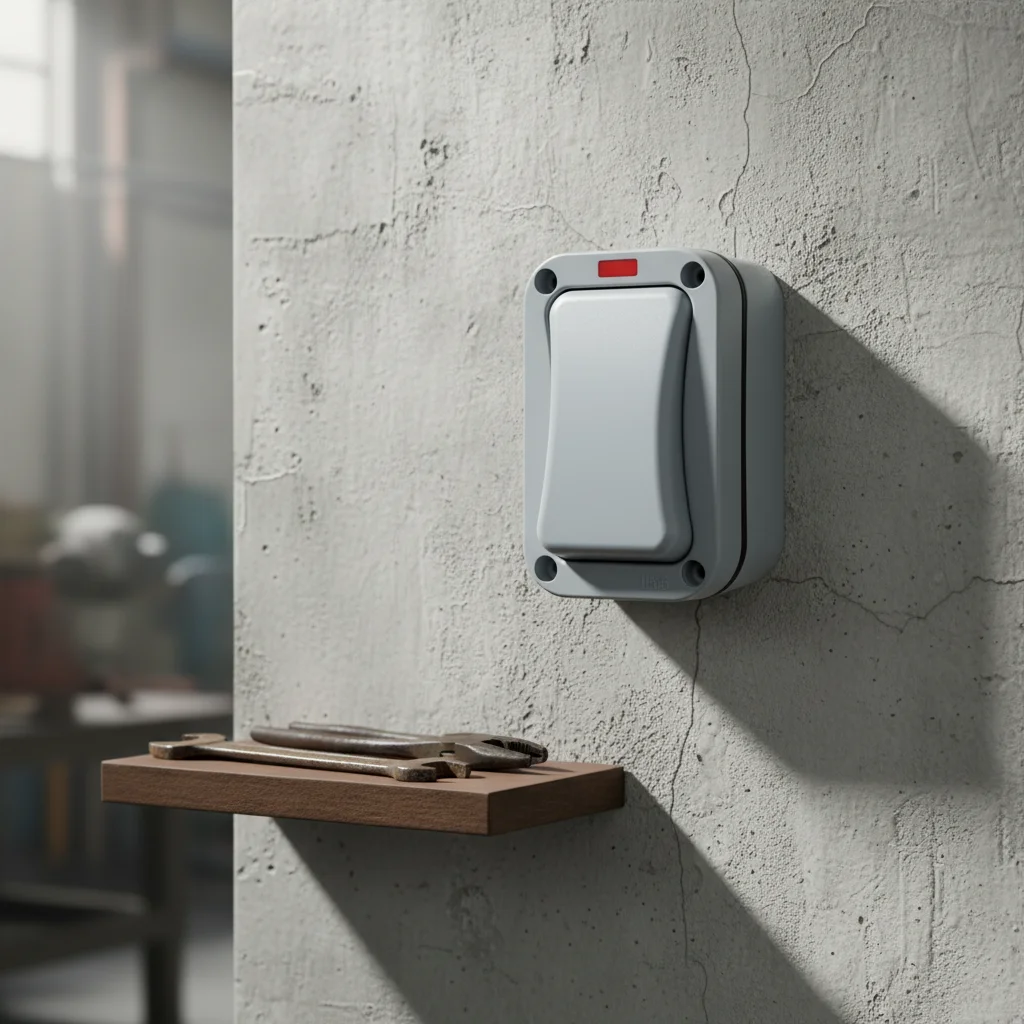 

Outdoor Light Switch Wall Switch With LED Power Indicator For Outdoor/Garden Waterproof 20A 250V Light Switch Power Tools