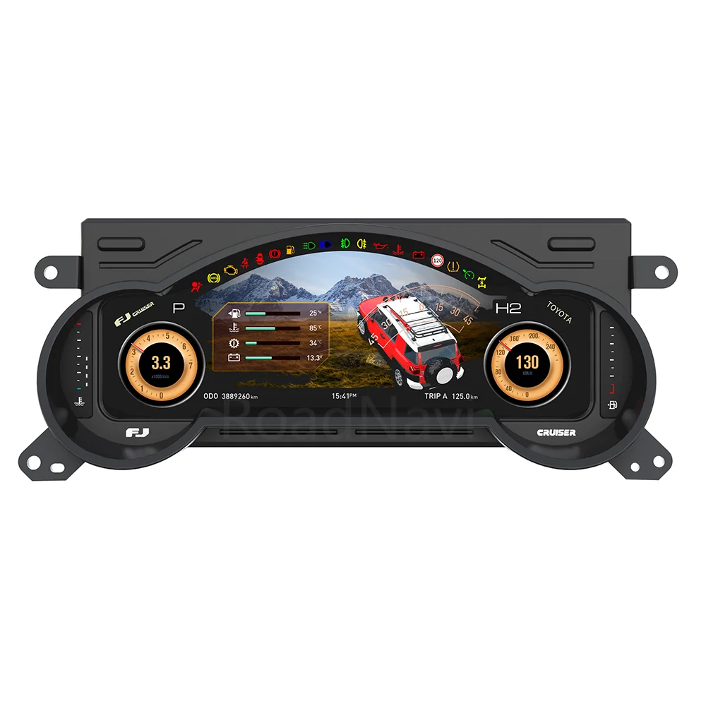 RoadNavi Car Digital Speedometer Instrument Dashboard for Toyota FJ Cruiser 2007-2022AR