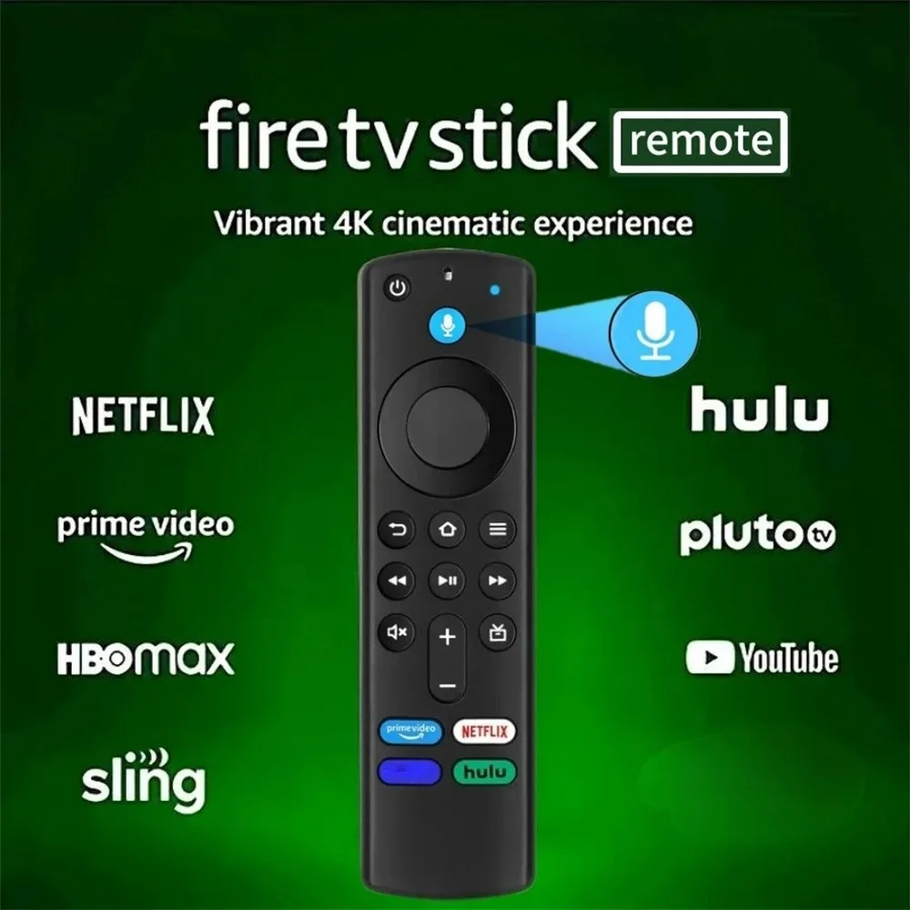 Control remoto por voz L5B83G de repuesto para Smart Fire TV Stick 3.ª/2.ª generación, Fire TV Cube 1.ª/2.ª generación, Fire TV Stick Lite 4K