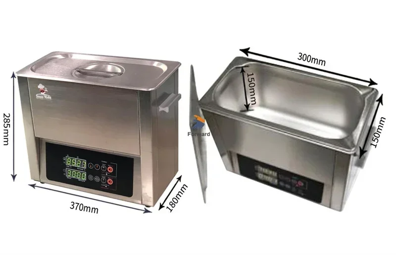 2 In 1 Stainless Steel Electric Sous Vide Cooking Ultrasonic Cleaner 6L Slow Cooker With Timer And Temperature Control