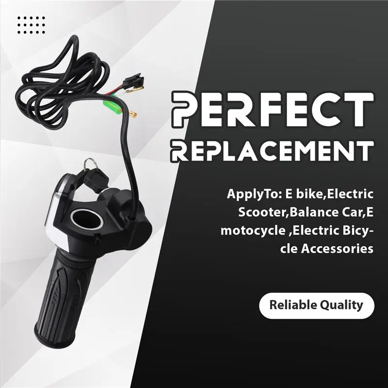 Leading-Bike Twist Throttle For Electric Bike Throttle Gas Handle Throttle LCD Display Lock Key