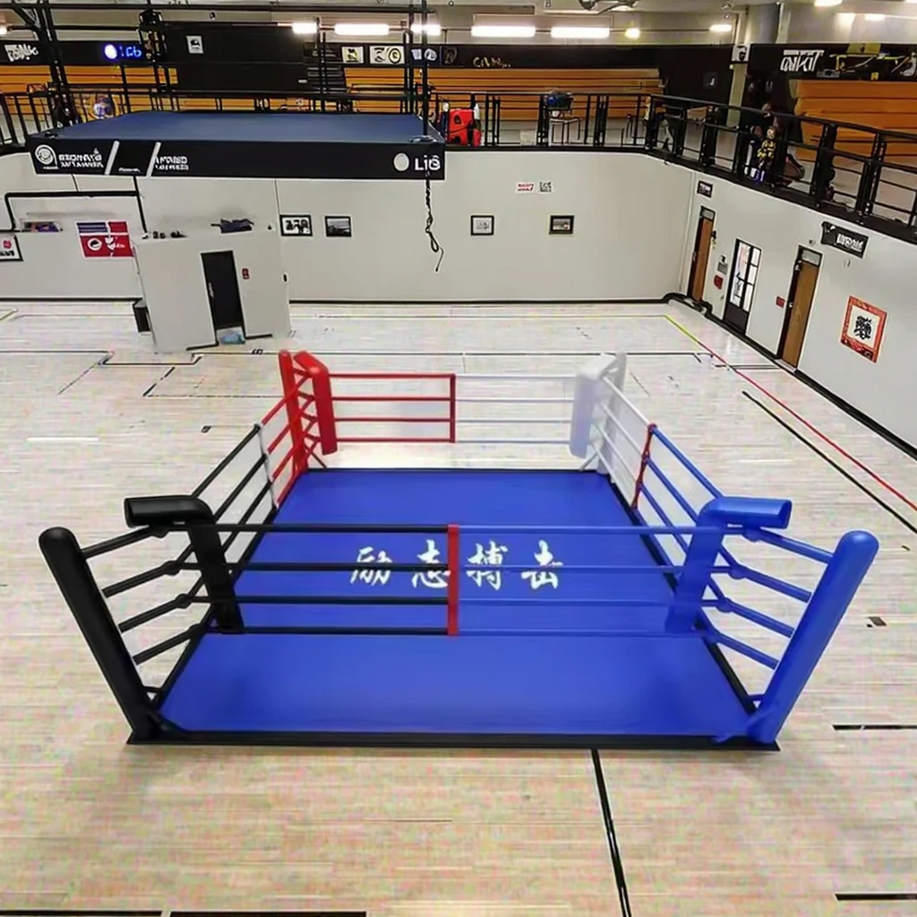 Anillo de boxeo profesional, venta directa de fábrica, anillo de boxeo de partido de Sparring, entrenamiento de artes marciales mixtas dobles