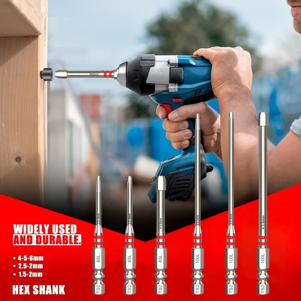 Baota Shaped Hexagonal Screwdriver with High Hardness and Wear Resistance, Electric Screwdriver, Hand Drill, universal Magnetic