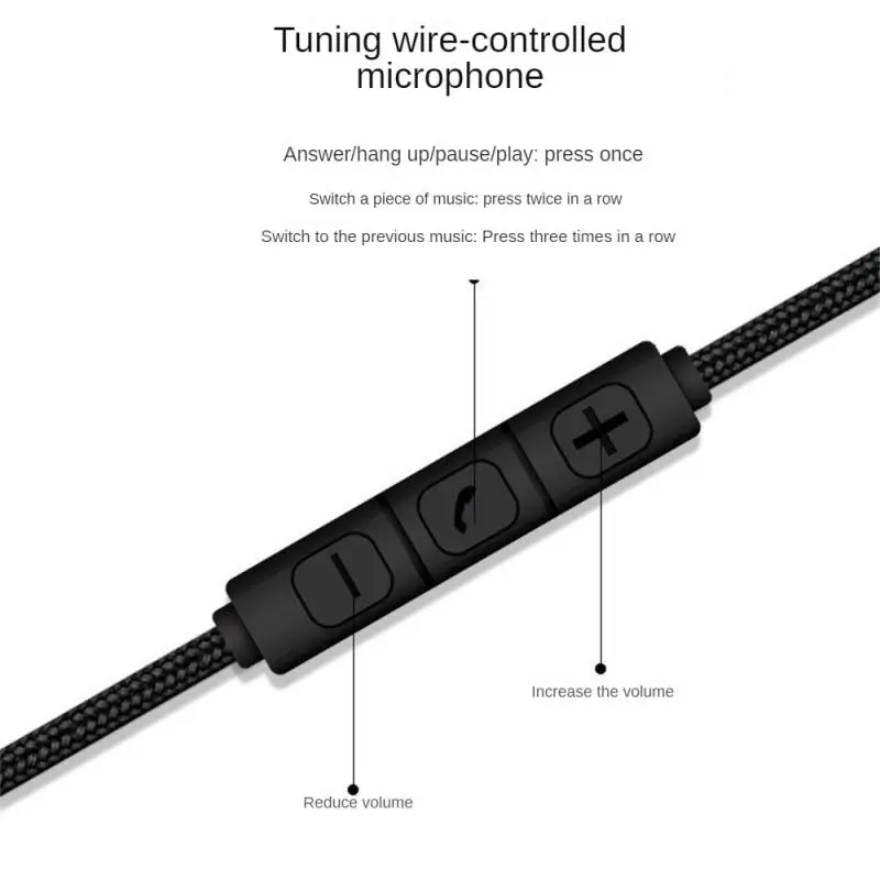 Speaker Line  Audio Cable 3.5mm to Jack 3.5mm Speaker Line Aux Cable Male to Male with Mic to volume control for Headphone Car s