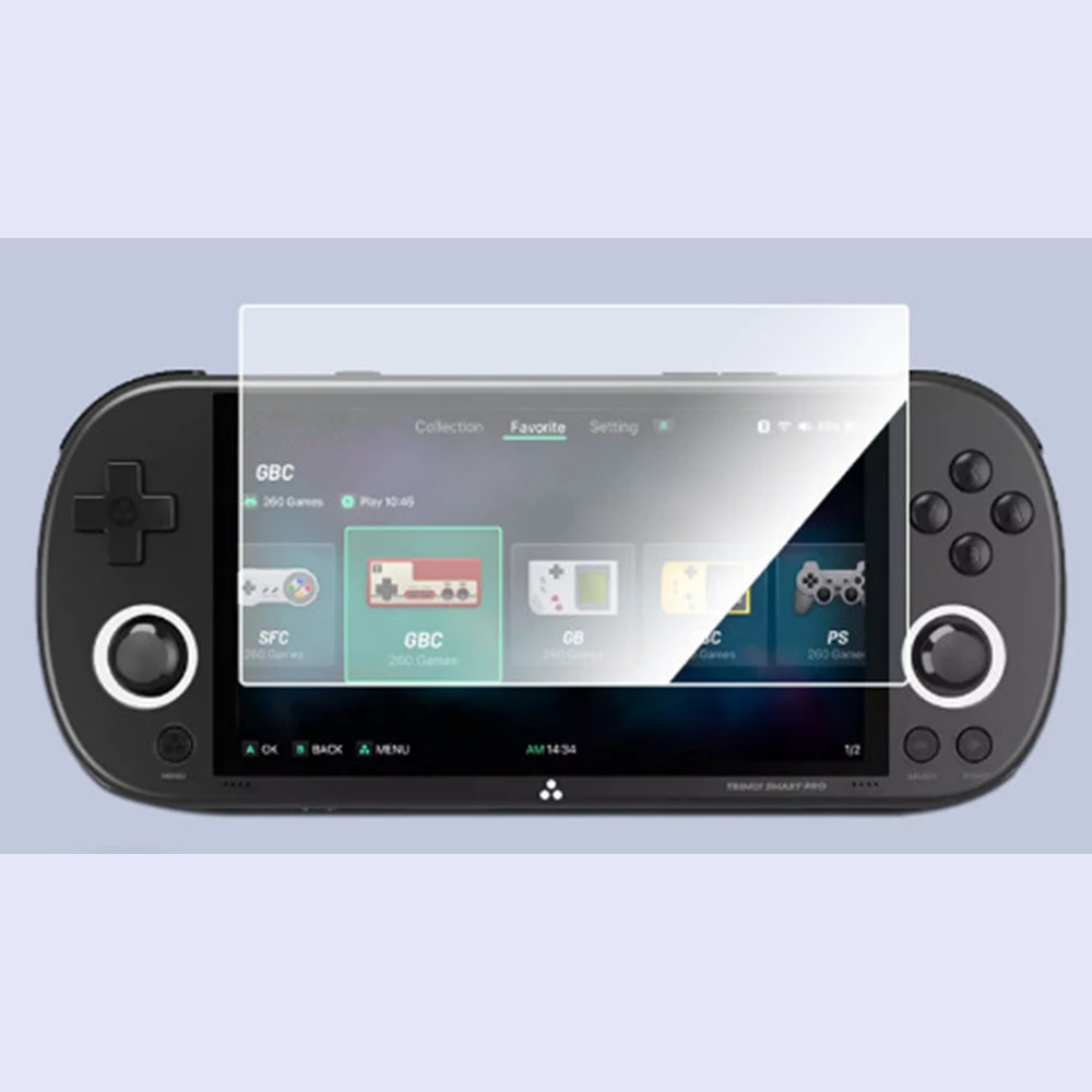 واقي شاشة لجهاز Trimui الذكي للمحترفين للألعاب ، غشاء واقي ، شفاف ، زجاج مقسى