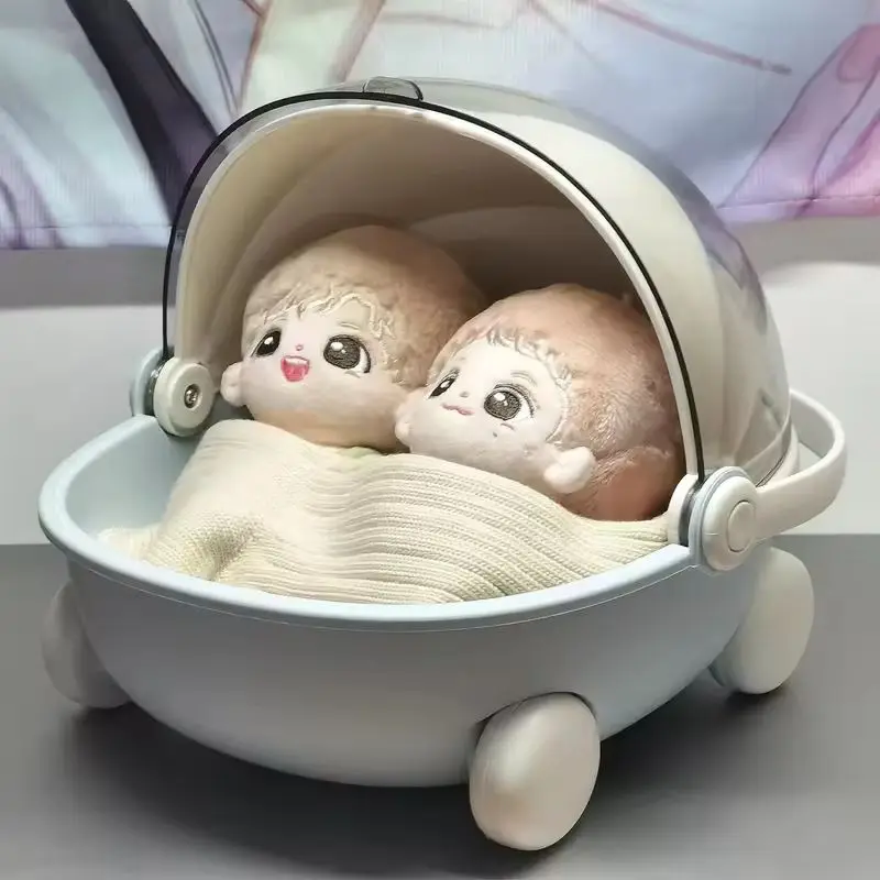 Labubu ベビーカー収納ボックス Mokoko 人形装飾スペースモジュール睡眠クレードルカート人形ベッド家具アクセサリープレイセット用