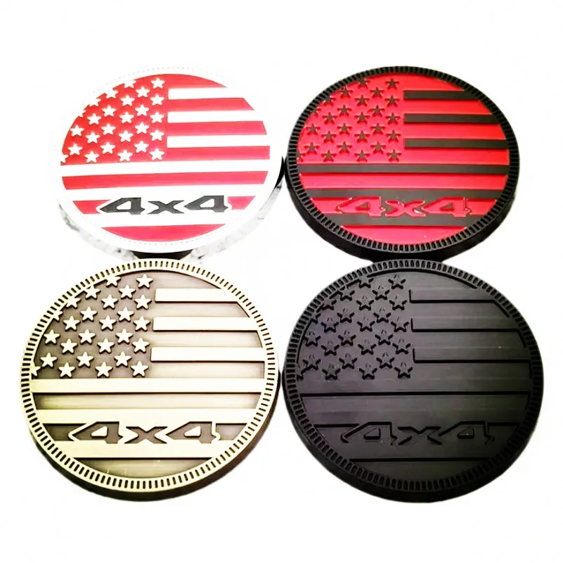 

3D металлическое боковое крыло, задний багажник, эмблема, наклейка 4X4, флаг США для Jeep Wrangler Grand Cherokee Dodge, автомобильные аксессуары