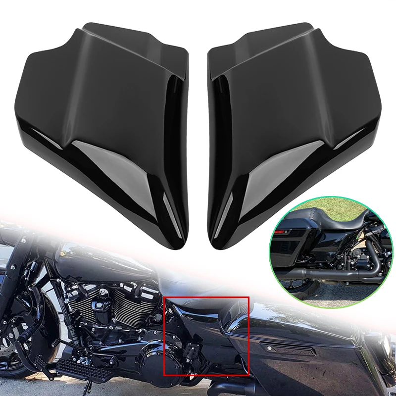 

Motorcycel Black Left Side Battery Cover ABS Fairing Covers For Harley Touring Electra Street Glide Road King 2023-2025