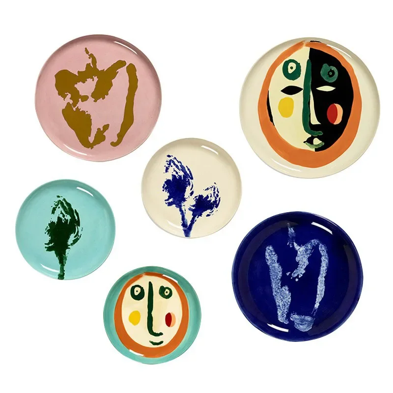 

Ceramic Western food plate, steak plate, high-end art tableware, household desserts