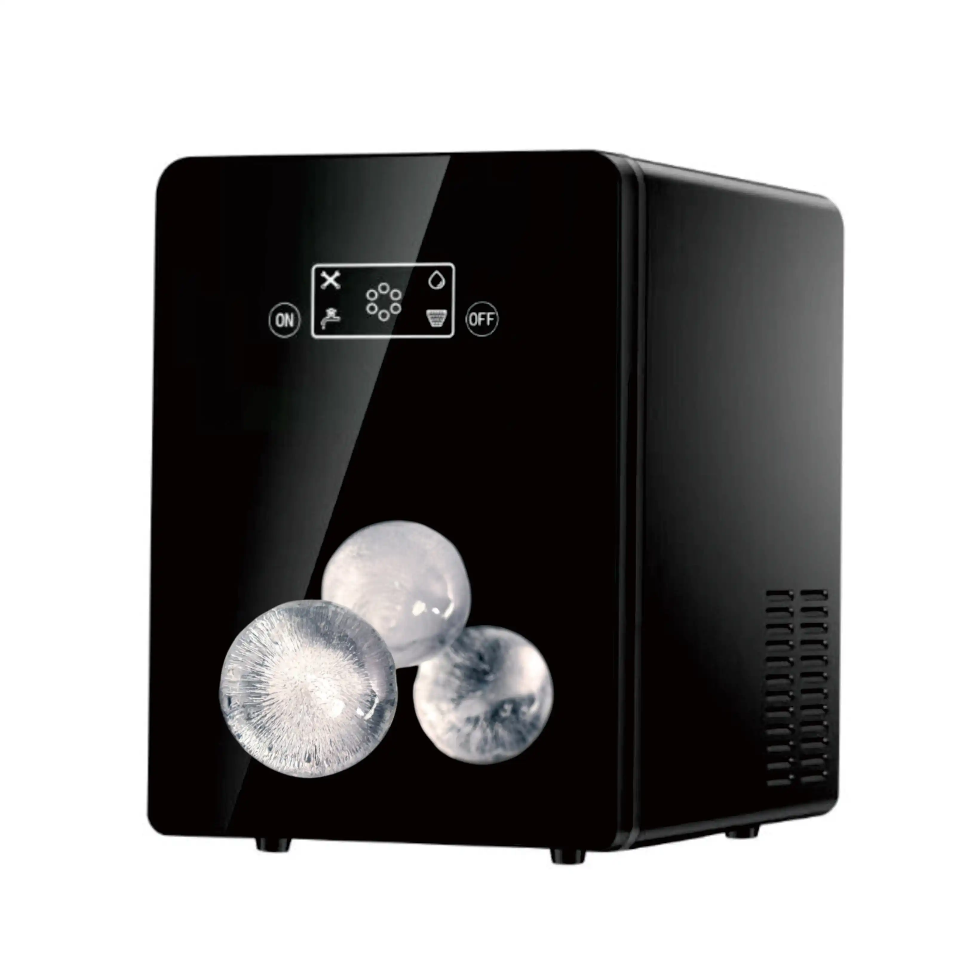 

Хрустально чистый ледяной шар Льдогенератор с сумкой для хранения - 45 шт. Большие прозрачные шарики ледяной сферы для коктейлей, напитков и виски