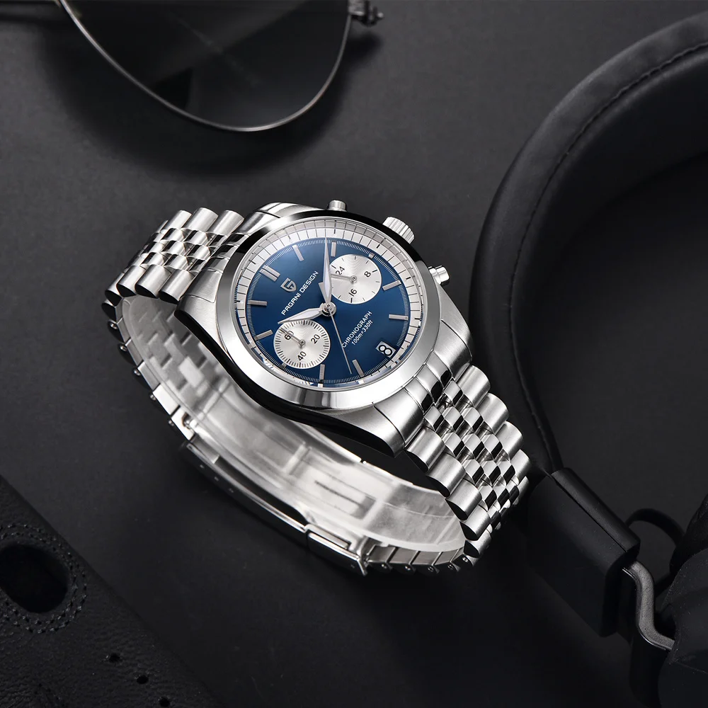 2023 New Top Brand PAGANI DESIGN 37.5MM Men\'s Quartz Watches Sapphire Glass 100M Waterproof Clock Watch for Men Reloj Hombre