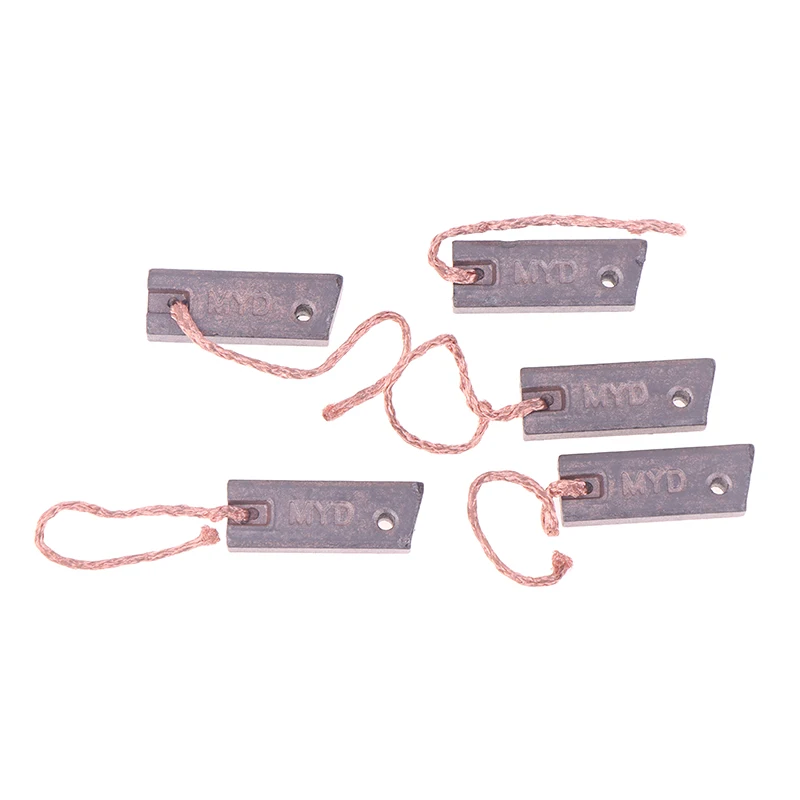 Conjunto de escova de carbono de 5 peças para gerador de carro, adequado para BYD, Ford, Hyundai, Nissan (tamanho: 5x8x22mm)