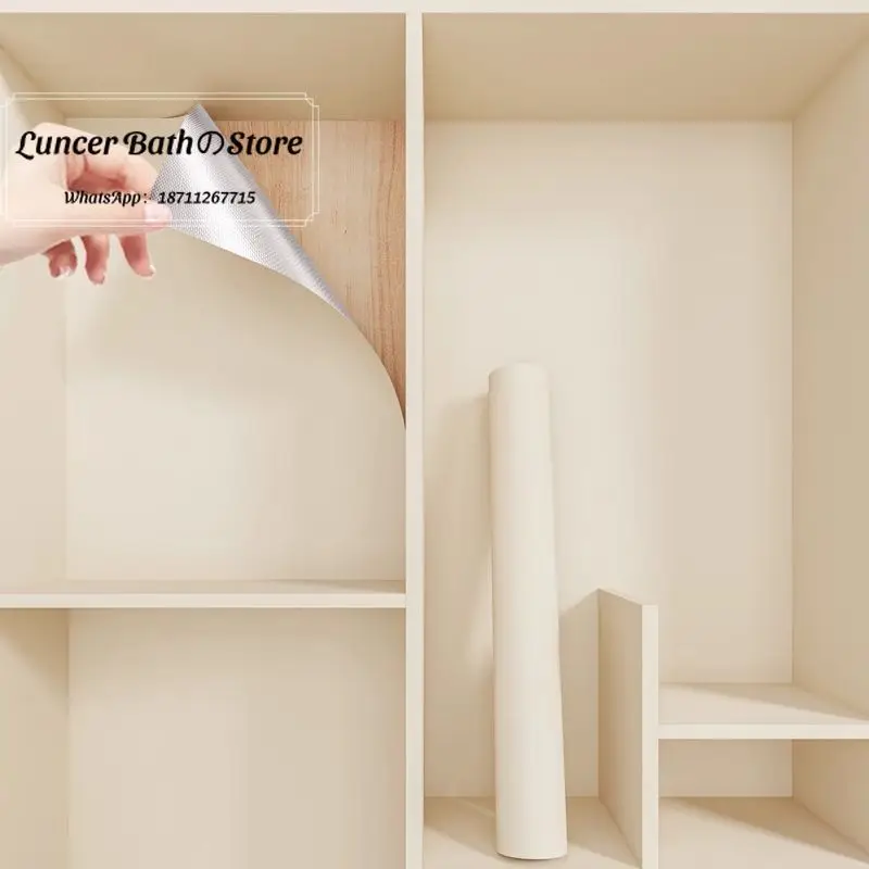 Special renovation sticker for the inner wall of the old wardrobe Self-adhesive wallpaper Moisture-proof and mildew-proof