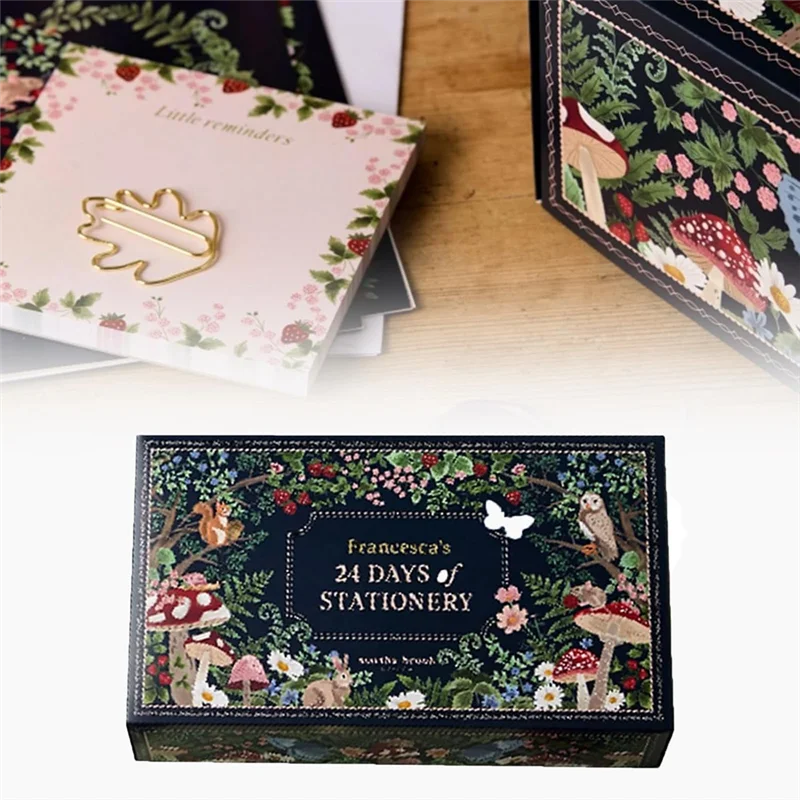 EDT-Stationery Advent Calendar 2024, Christmas Countdown Ultimate Calendar, Book Advent Calendar 2024, Christmas Stationery