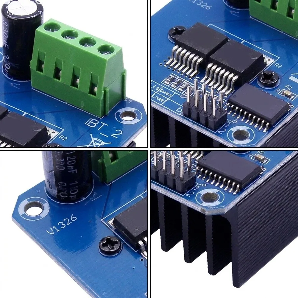 4-Pack BTS7960 43A Motor Driver Modules with Built-in Current Limiting and 5V Isolation for Arduino Development