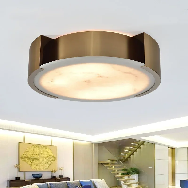 

Post-modern ceiling lamp bedroom living room study simple LED lighting creative home round luxury ceiling light