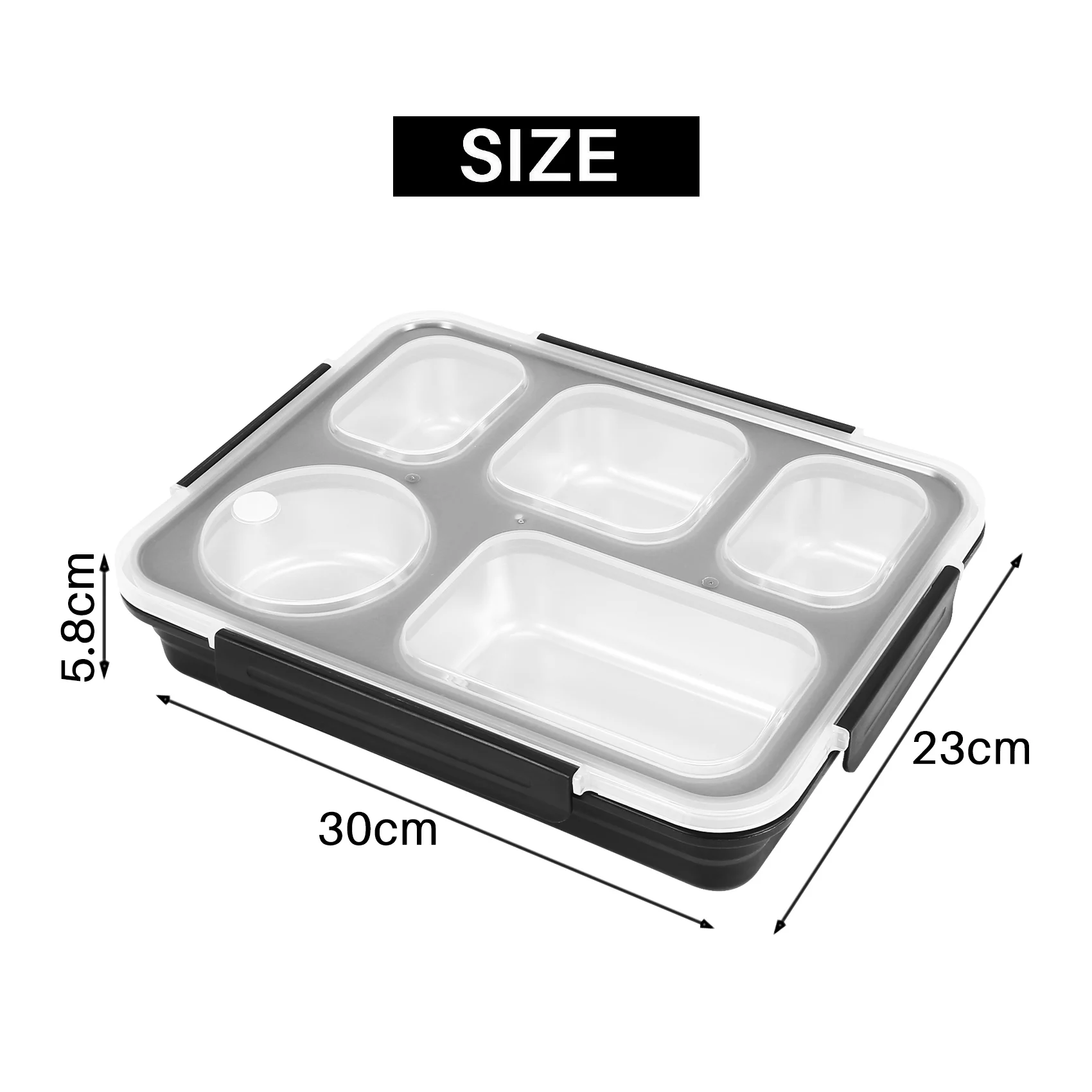 

ABHI-Lunch Bento Box: Термоизолированный контейнер для еды из нержавеющей стали, квадратный, герметичный, с разделителями, для женщин и мужчин