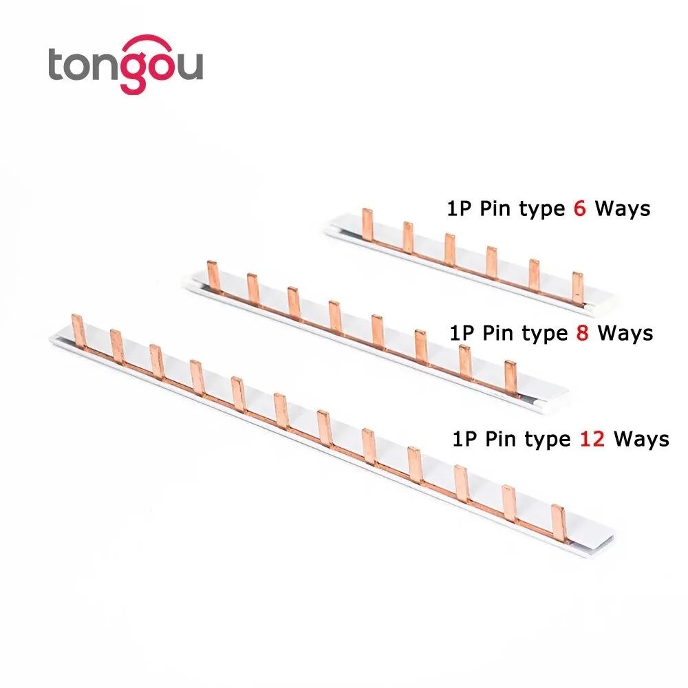 PIN TYPE Fork Type Copper Busbar for Distribution Box Circuit Breaker MCB 63A Connector Busbar Connection