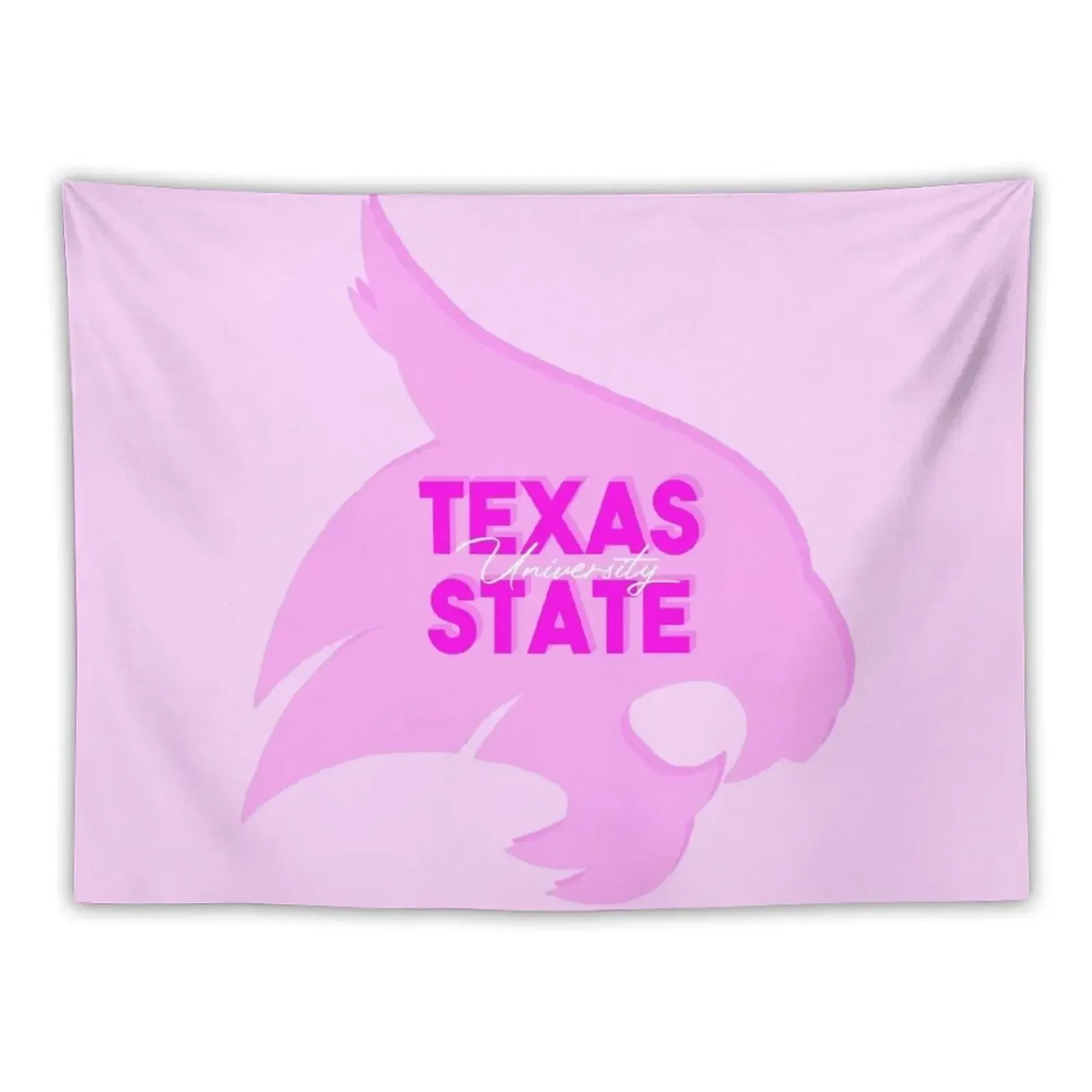 

Texas State Pastel Pink Bobcat Tapestry Decoration For Bedroom Carpet Wall Wall Coverings Tapestry