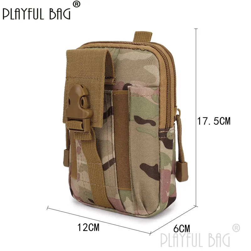 Outdoor Phone Pouch Camouflage Multifunctional Waist Bag Tactical Sports Running Mobile Phone Pack Camping Gear NA03S