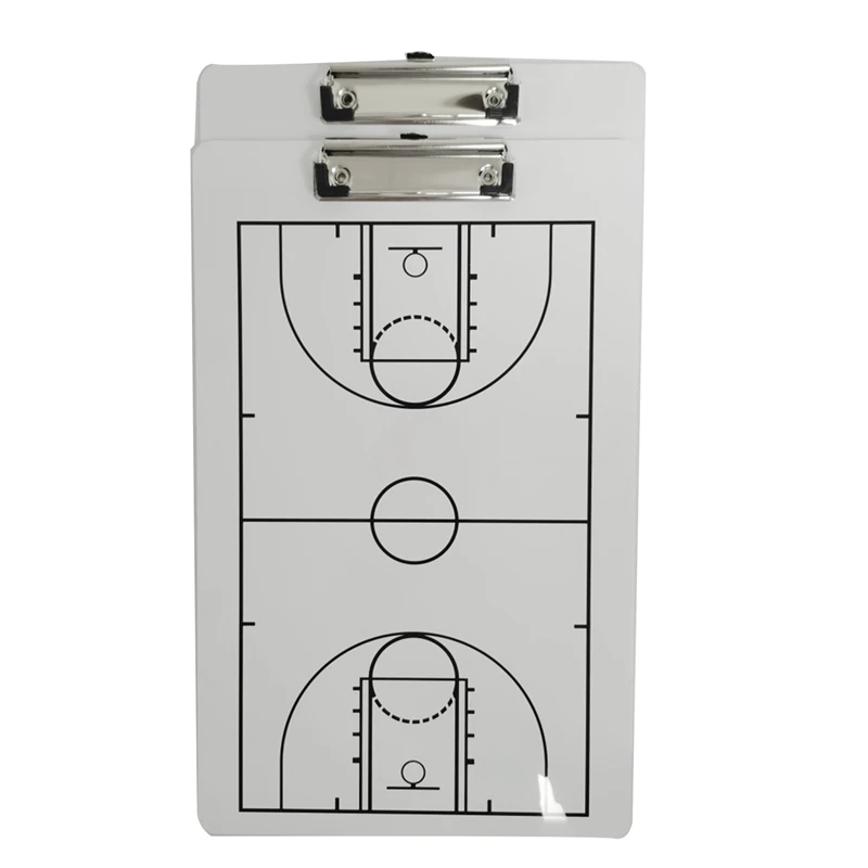 3X Coach Board Droog uitwisbaar Coaching Board Dubbelzijdig ontwerp Strategiebord Whiteboard voor basketbal