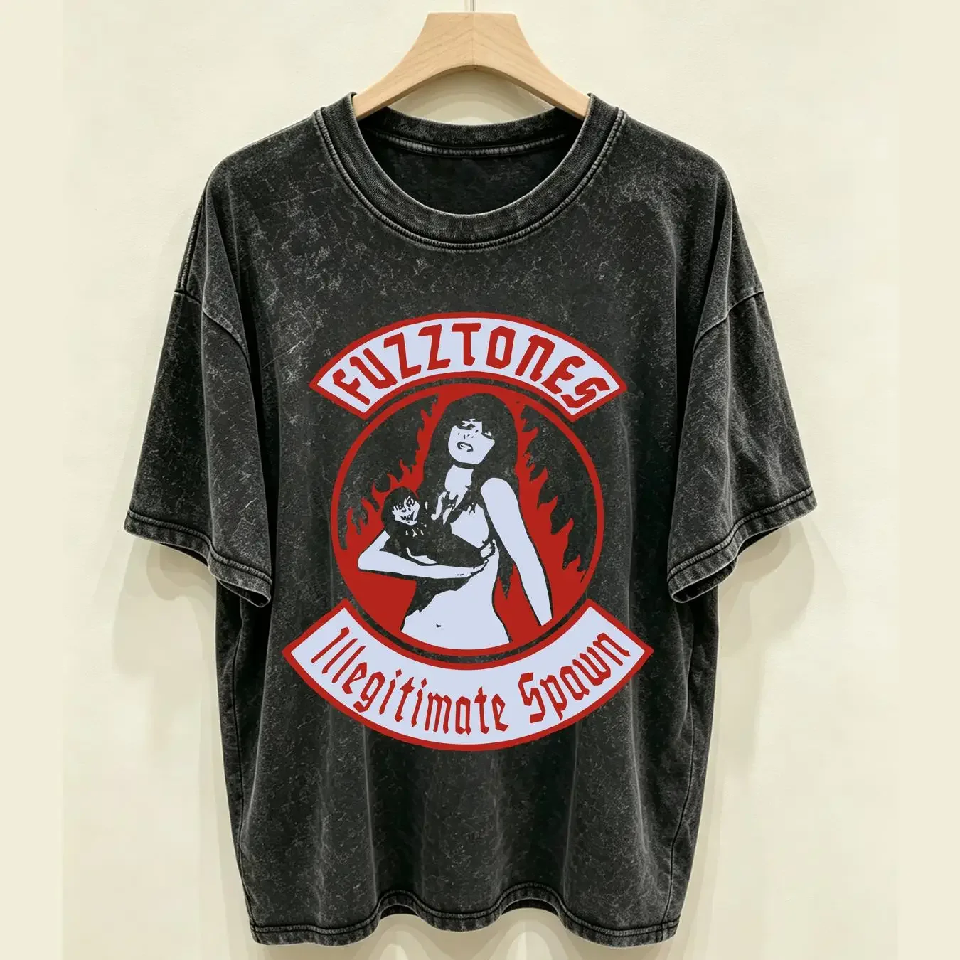 washed T Shirt The Fuzztones  Black Size S to 2345XL HC934 vintage Washed Top For Everyday Wear Stylish Comfortable homme