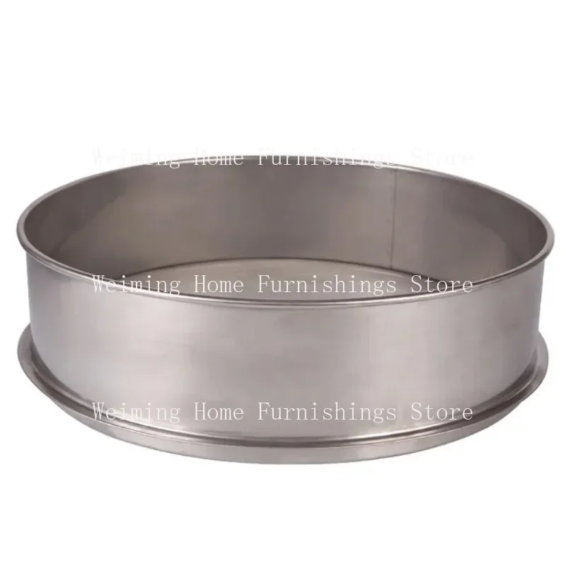 Diameter 30CM Height 10CM 304 Stainless Steel Sieve For Electric Vibrating Machine Optional Mesh