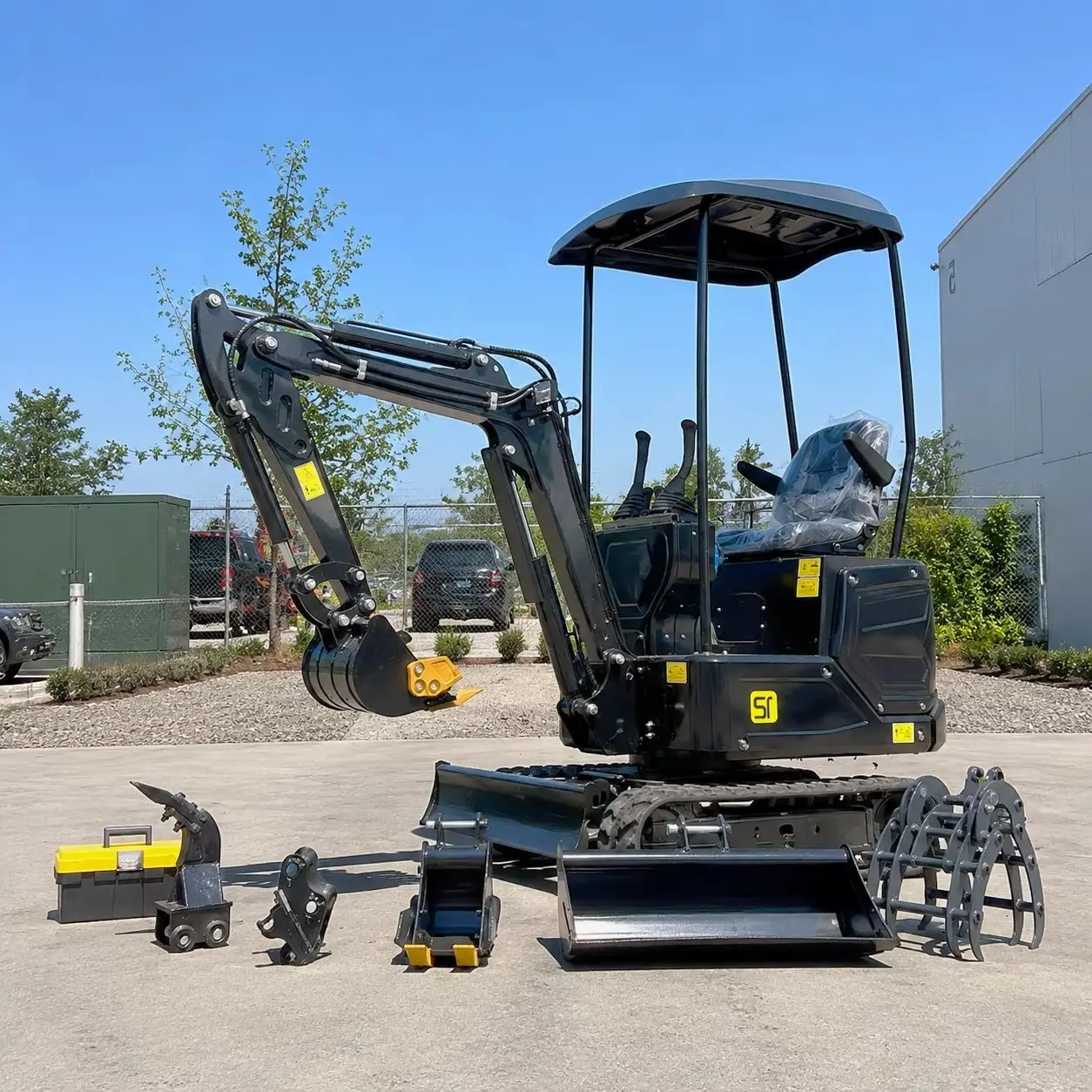 Customized 1.3 Ton Small Excavator Digger Crawler Hydraulic Earthmoving Compact Machine with Rubber Tracks Heavy Duty