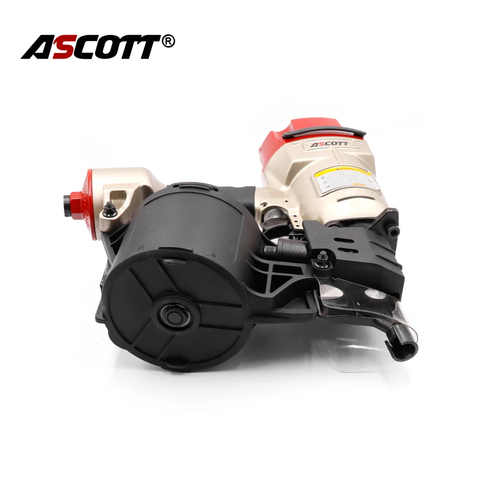 Imagem -02 - Ascott-industrial Nail Gun para Carpintaria Pallet Making Coil Nailer Air Coil Nailer Esgrima Framing Cn57 Cn70 Cn80 Cn90b