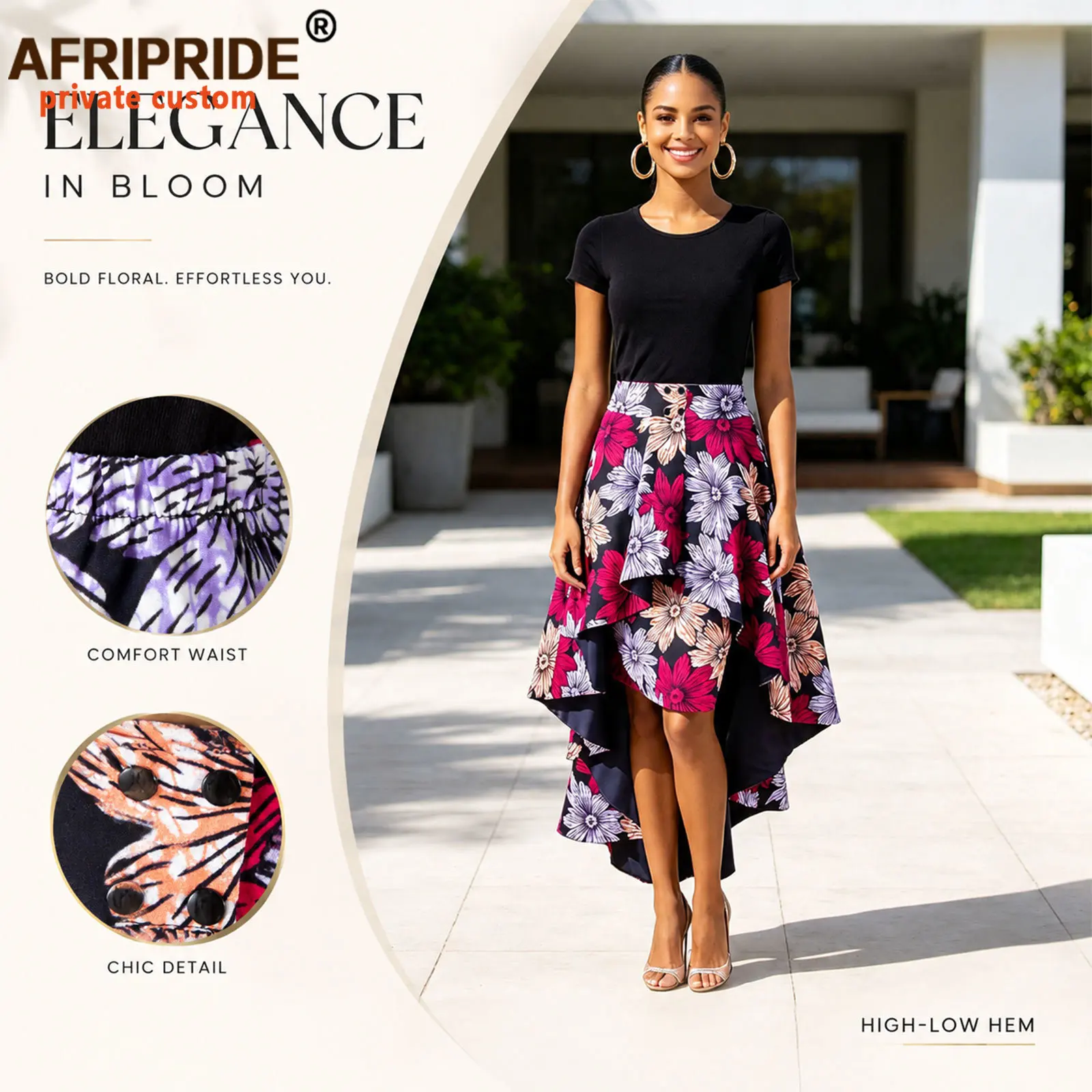 2026 African Skirts Set for Women Midi Pencil +long Pleated Skirt One Skirt with Two Styles New Special Disign A722708