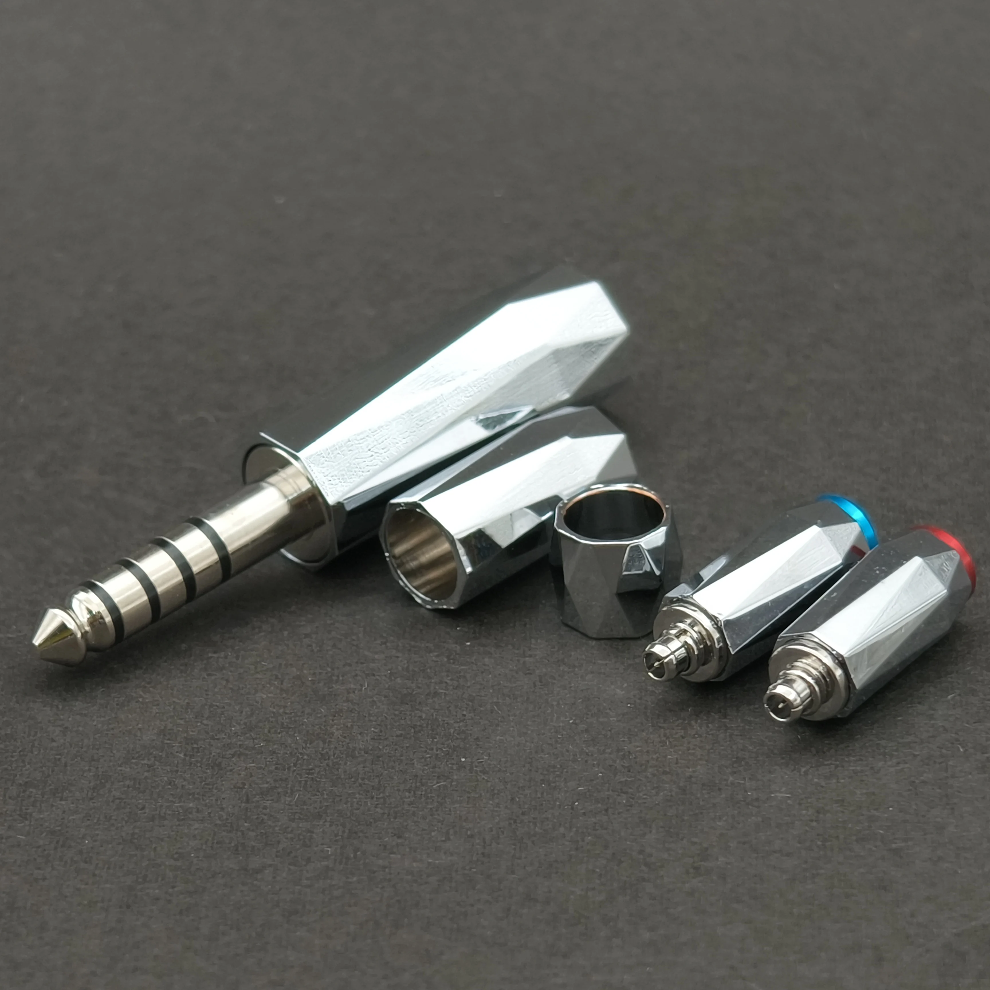 HIFI OCC 1pc Audio Jack 3.5mm 2.5mm 4.4mm Rhodium-plated Platinum Audio Connector 3 4 5 Pole HIFI DIY Stereo Headset Male Plug