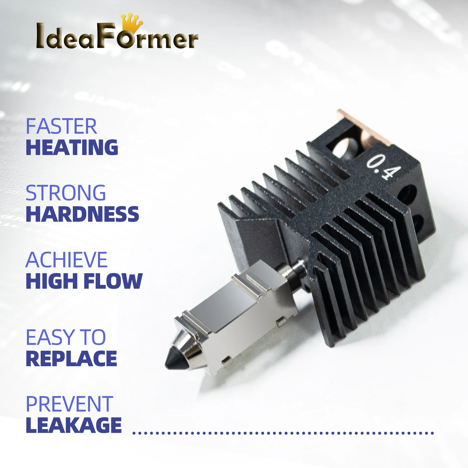 

Latest release 0.4mm Hotend For U1 Upgraded Hardened Steel Nozzles For Snapmaker U1 Hot End 3D Printer Accessories Print Head