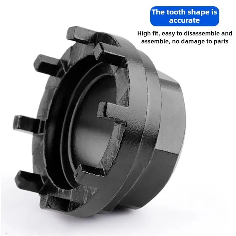 NEW HOT In Stock-Bicycle Drive-Side Bottom Bracket Cups Installation Tool Eight Teeth Chainring Removal Sleeve E-Bike Lockring