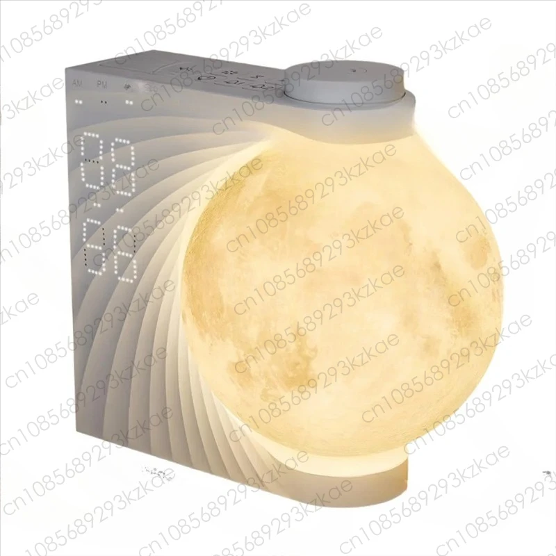 A20Q-Sunrise Alarm Clock for Bedrooms Moon Night Light Clock Wake Up Light for Kids Teens White Noise Sound Machine