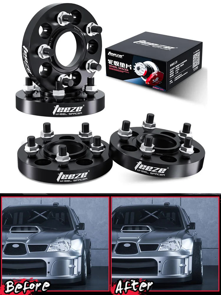 2/4 Stuks 5X108 Cb 63.4 M12X1.5 Voor Ford Mondeo 2000-2025 Flens Plaat T6-7075 Spoorverbreders Aluminium Hub Verbreed Adapter - afbeelding 2