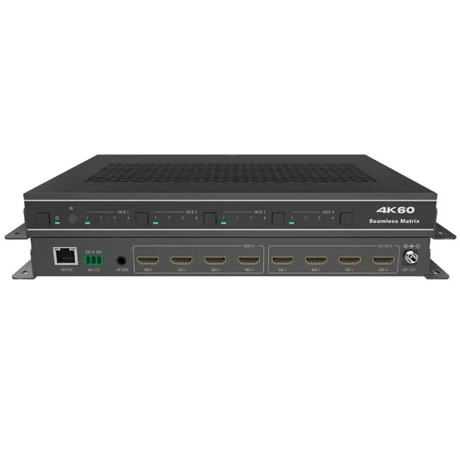 

18Gbps 4x4 HDMI Seamless Matrix Switcher With TV Wall for Home Theatre System