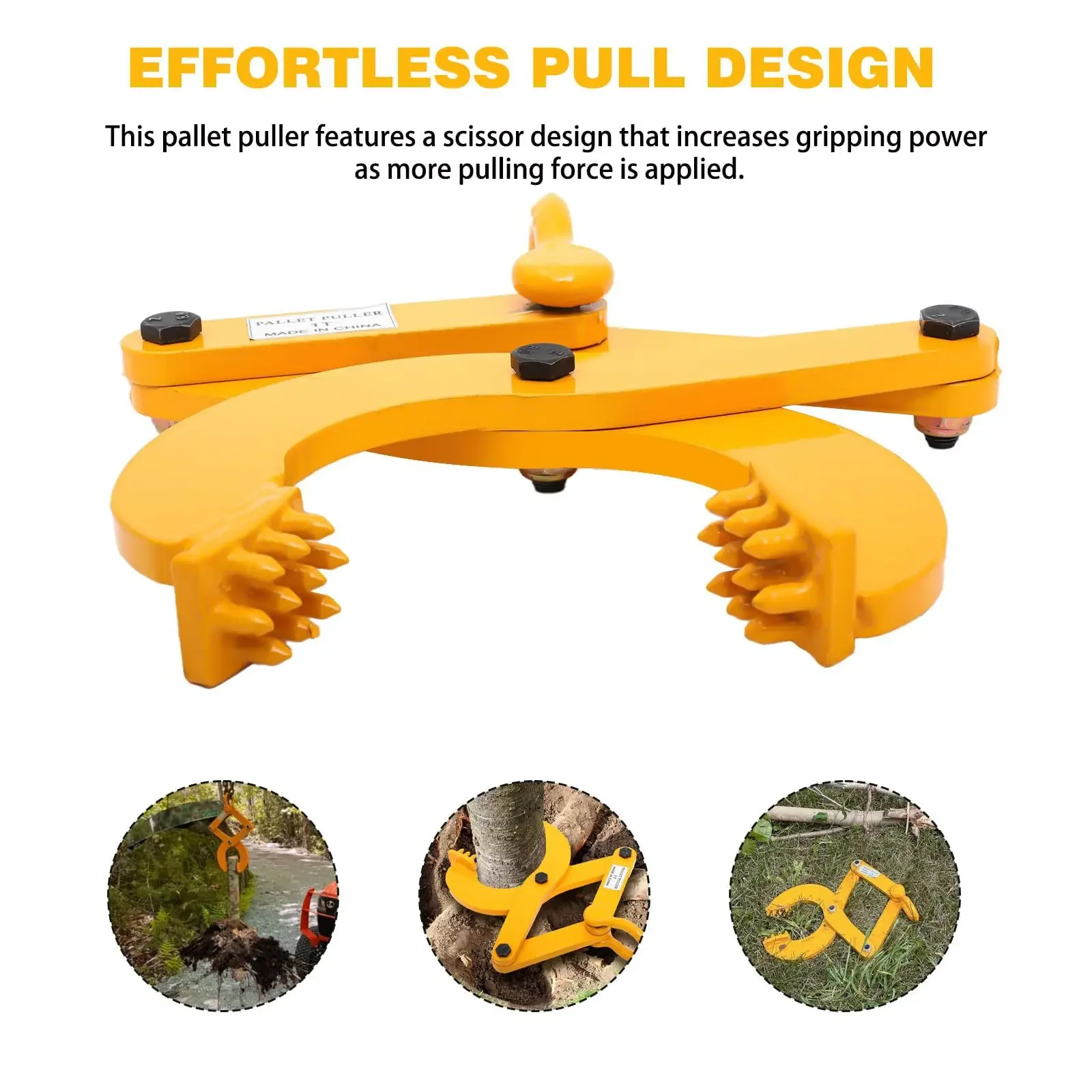 팔레트 풀러 클램프 1/2/3T 나무 도구 스텀프 풀러 팔레트 그랩버 팔레트 잭 스틸 싱글 시저 훅