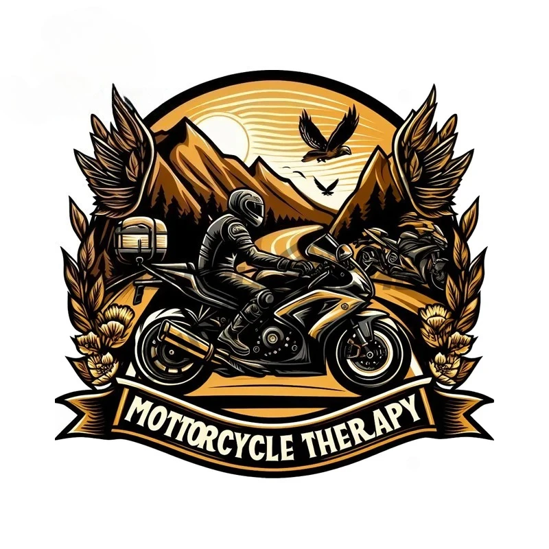 

Vintage Motocross Logo Car Stickers Creative Cool Personality Windshield Helmet Decal Nice Camper Scratch-Proof