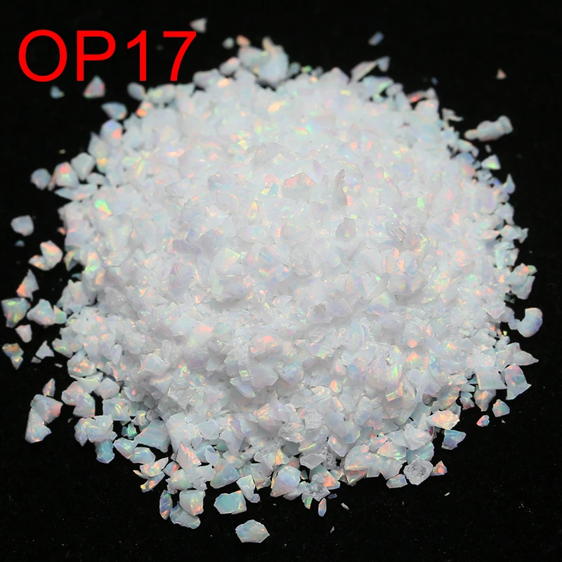 Drtem opál brambůrky glittery crush/powder pro dráp umění DIY dekorace v 92 barvivo