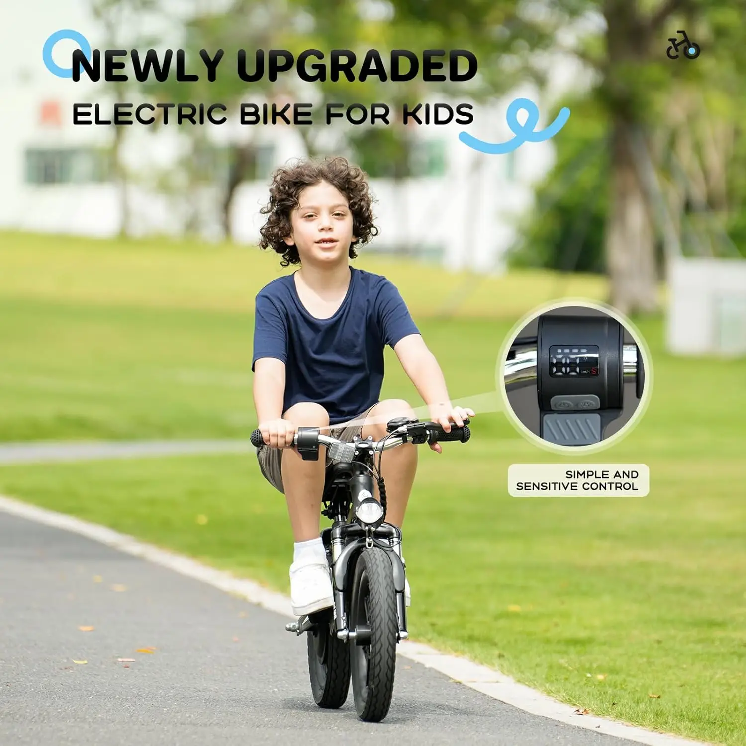 Vélo électrique 2 en 1 pour enfants âgés de 2 à 6 ans, vélo d'équilibre électrique 250 W avec batterie échangeable, pneu gonflable de 14 pouces et A