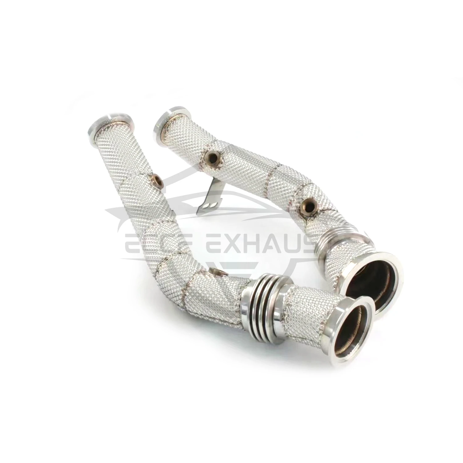 Bajante deportivo con protector térmico para Mercedes W205 C43 E43, sonido de escape agresivo, alto flujo, fácil instalación