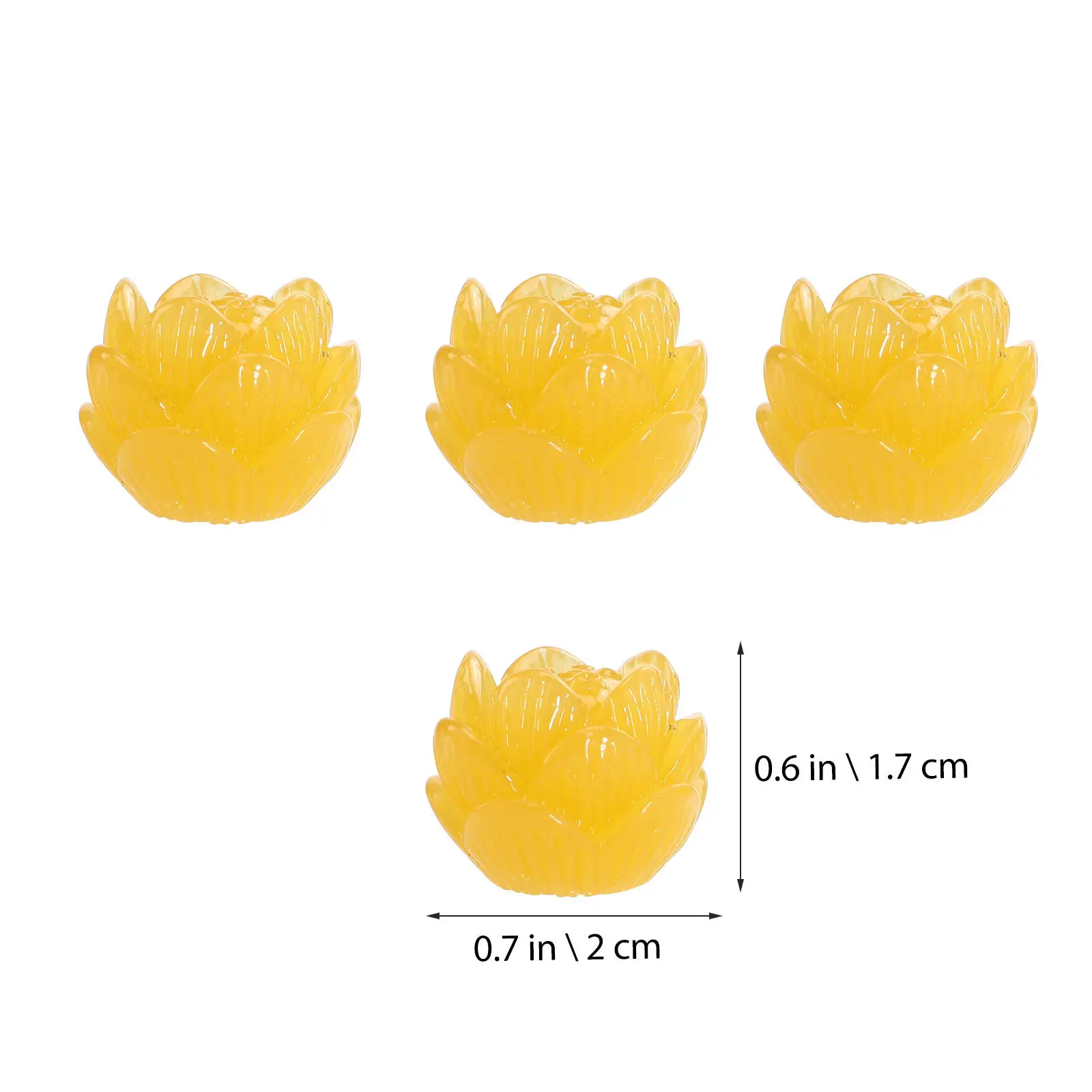 36Pcs Resin Lotus Beads Door Curtain Accessories Decorative Bead Crafts DIY Handmade Beaded Accessories for Home Hotel Dorm