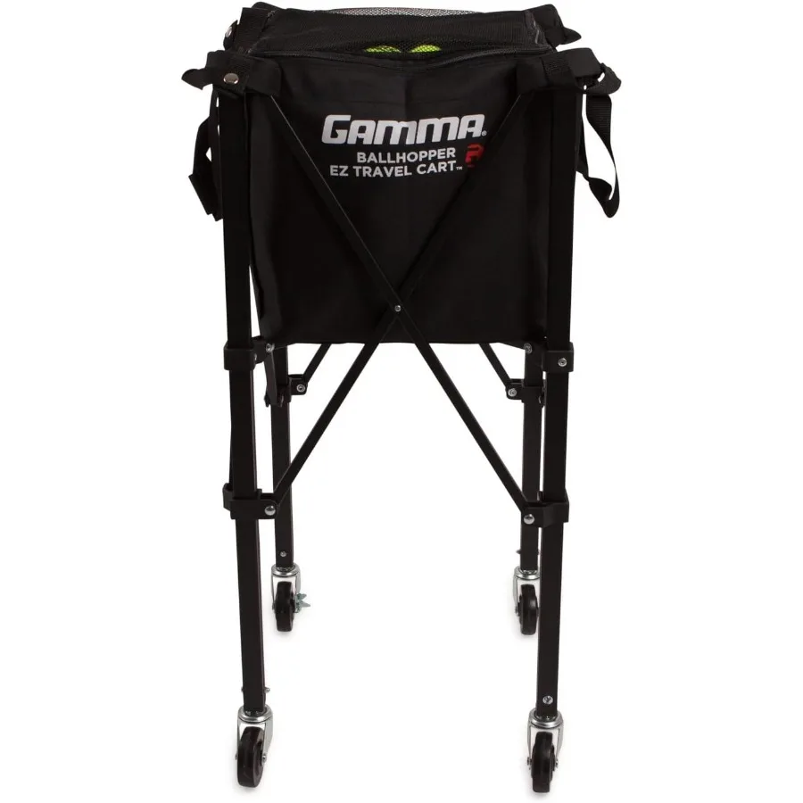GAMMA Sports EZ Travel Cart Tennis Pickleball Hopper للاعبي Padel تصميم مدمج محمول مع بناء قوي وخفيف الوزن #1