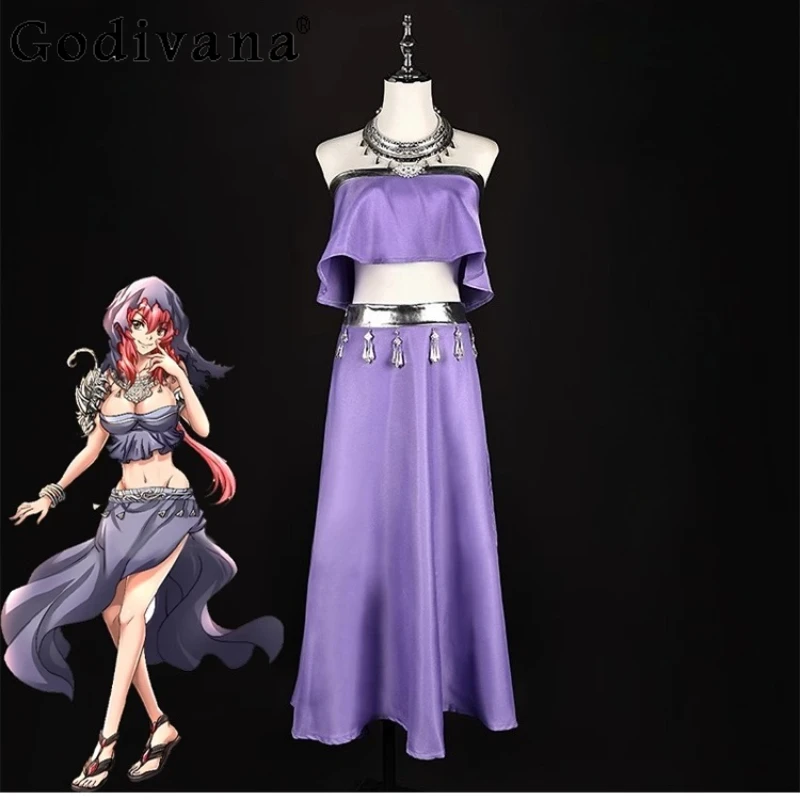 여성을위한 공주 스커트 세트 민소매 게임 애니메이션 카니발 Cos 전체 정장 여성 할로윈 유니폼 역할 놀이 의상