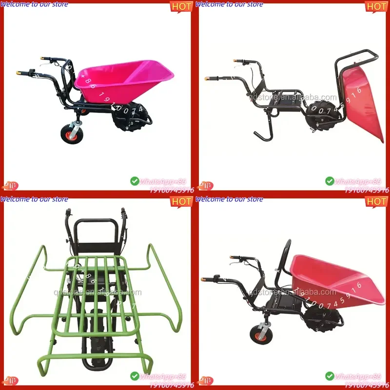 CE Certificate EWB700 Electric Wheelbarrow 500W Motor Wheels Garden Cars CE/SGS/SAMTA/BSCI/ China Factory