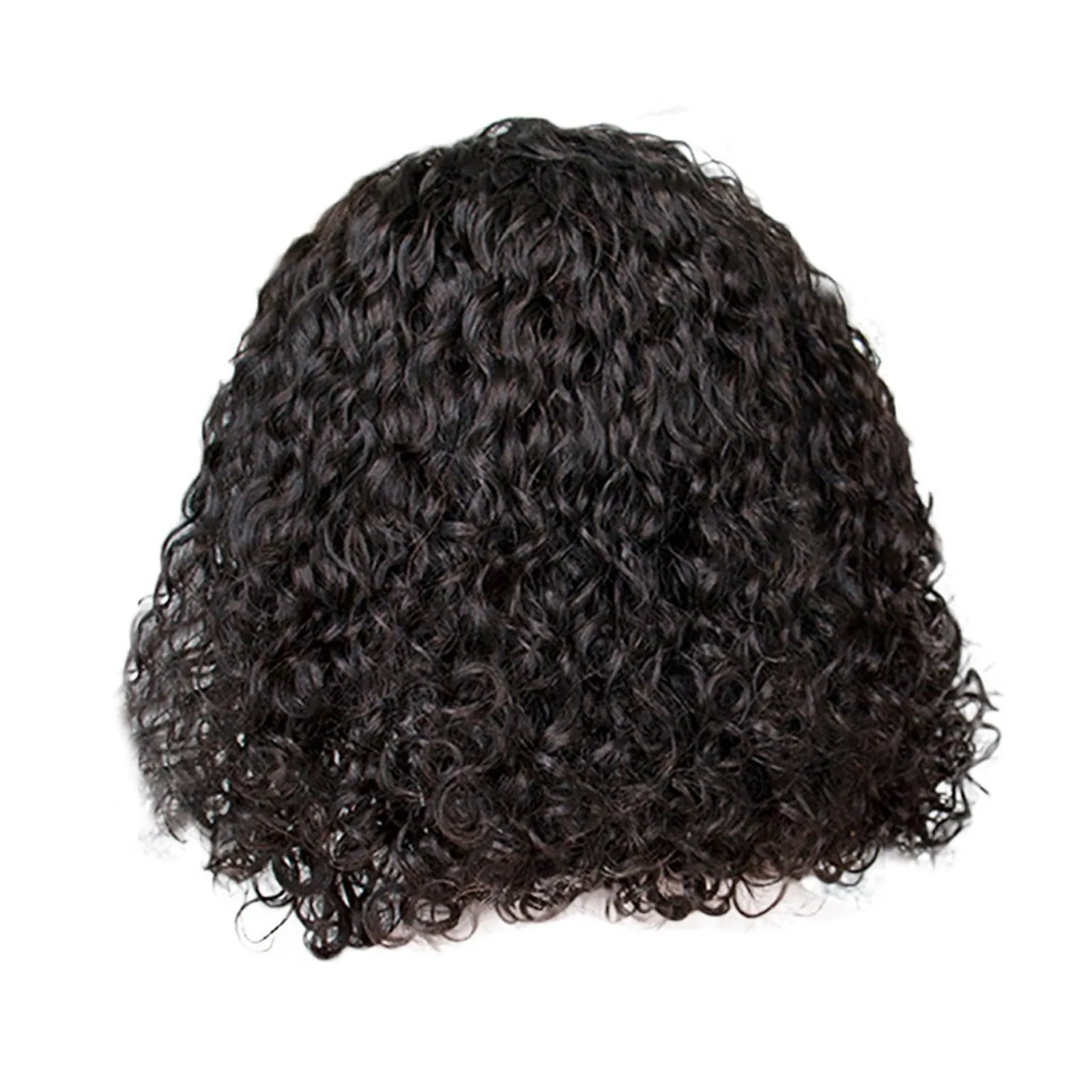 Wig Women'S  Curly Shaggy Face Fixing False Head Cover  Fashion Wig Brief Paragraph Wig party supplies gift for guest