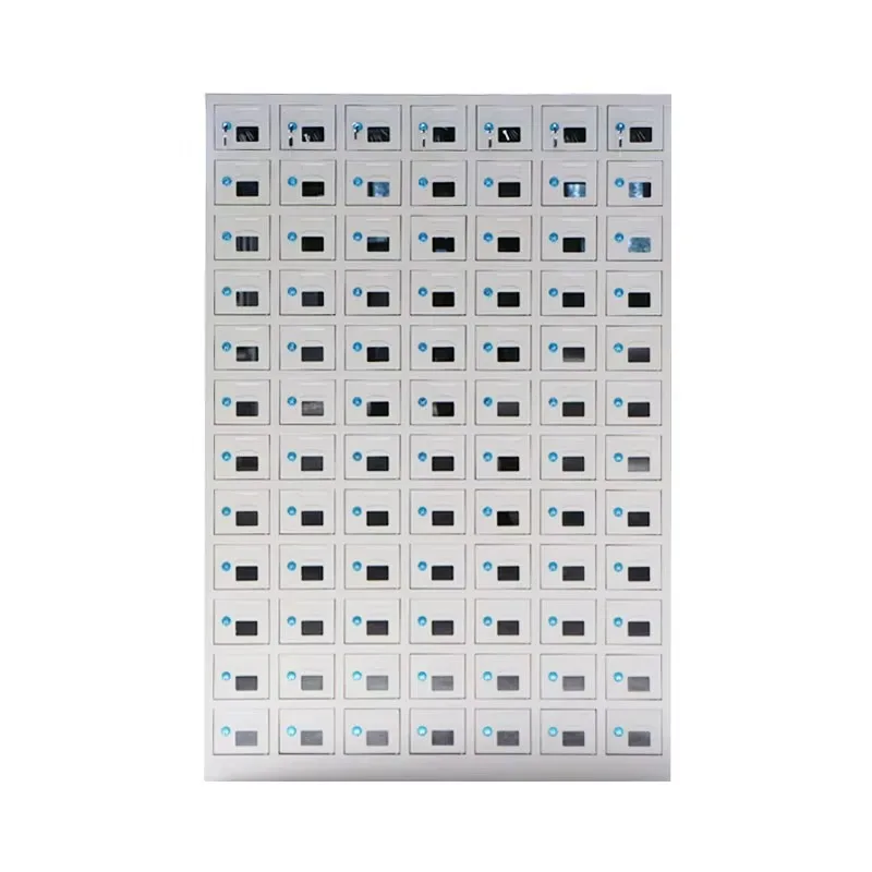 Multifunctional 84-door steel box USB charging station mobile phone locker large capacity mobile phone durable locker